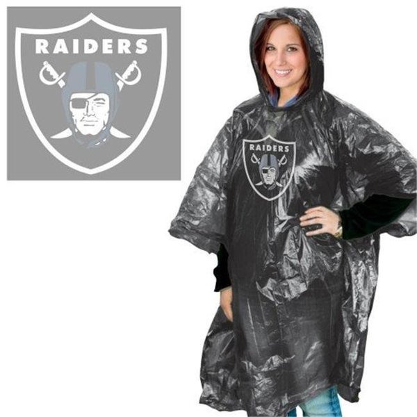 Wincraft Wincraft 9960625213 NCAA Las Vegas Raiders Rain Poncho 9960625213